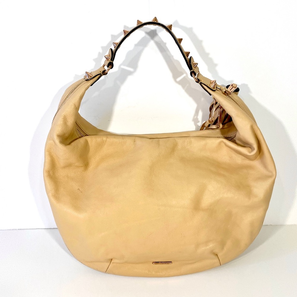 REBECCA MINKOFF Tan Leather Shoulder Handbag